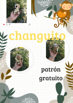 Patrón gratuito de changuito amigurumi con plátano