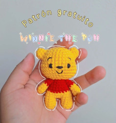 Patrón gratuito de ganchillo para hacer un amigurumi de Winnie the Pooh
