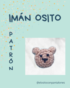 Patrón Gratuito de Ganchillo para Imán Osito Marrón
