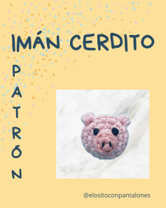 Patrón Gratuito de Mágan Cerdito Rosa: Tutorial Paso a Paso para Imán de Cerdo Amigurumi