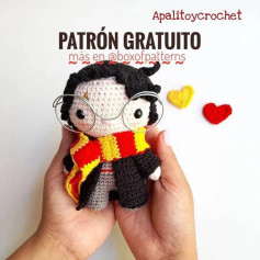 Patrón Gratuito Harry Potter Amigurumi Móc Len Chi Tiết