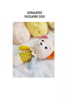 Patrón Gratuito para Tejer Sonajero Pequeño Oso Amigurumi
