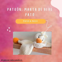 Patrón: Manta de Bebe Pato - Paso a Paso