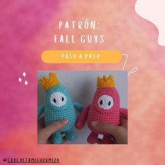 Patrón Móc Len Amigurumi Fall Guys: Hướng Dẫn Chi Tiết Từng Bước
