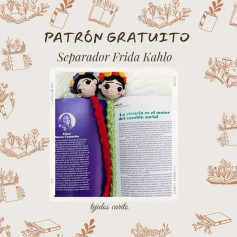 Patrón Móc Len Búp Bê Frida Kahlo Dáng Sách