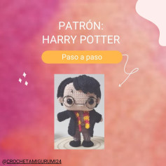 Patrón paso a paso: Búp bê Harry Potter móc len