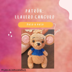 Patrón Paso a Paso: Llavero Canguru Amigurumi