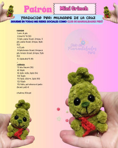 Patrones de Crochet: Mini Grinch y Conejito Navideño
