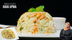Perfect Fluffy Rava Upma Recipe with Semolina, Cashews, and Mixed Vegetables