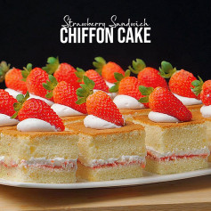 Perfect Strawberry Sandwich Chiffon Cake Recipe: Soft, Creamy and Airy Homemade Dessert