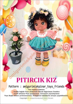 Pitircik Kiz Amigurumi Doll Crochet Pattern Tutorial