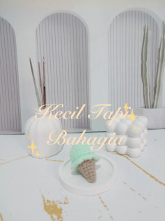 Pola Móc Len Kẹo Kem Quầy Màu Pastel Dễ Thương