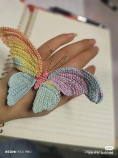 Rainbow Crochet Butterfly Pattern Chart