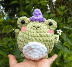 Ranita Mago: Guía de tejido a crochet para rana bruja verde