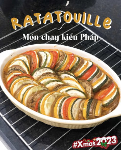 Ratatouille: Món chay kiểu Pháp với cà chua, bí xanh và cà tím nướng