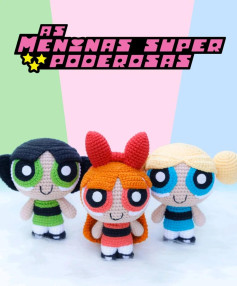 Receita Amigurumi Powerpuff Girls Florzinha: Chart Completo Cabeça e Franja