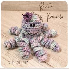Receita de Polvinho Amigurumi: Guia Completo para Mocar um Lulu de Chaveiro Colorido