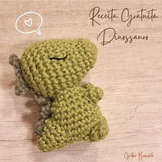 Receita Gratuita Dinossauro Amigurumi: Guia Completo Passo a Passo com Materiais e Abreviações