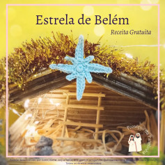 Receita Gratuita Estrela de Belém: Guia para Móc Len Decorativo Natalino com Fio Dourado