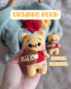 Receita Gratuita Ursinho Pooh Amigurumi - Guia Completo de Materiais e Pontos