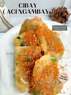 Resep CIBAY (Aci Ngambay) Asli Sunda: Camilan Aci Goreng Isi Ayam Suwir, Cumi Asin & Bumbu Pedas Kriuk