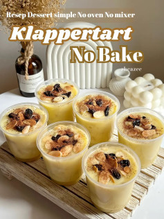 Resep Klappertart No Bake: Dessert Creamy Manis với Almond và Kismis