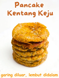 Resep Pancake Kentang Keju Cheddar Garing Diluar Lembut Didalam