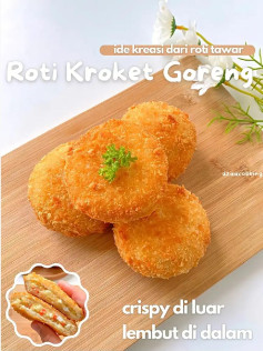 Roti Kroket Goreng: Cách làm món ăn vặt giòn tan từ bánh mì, nhân khoai tây trứng và thịt cá