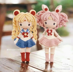 Sailor Moon Amigurumi Crochet Pattern: Sailor Moon and Usagi Tsukino Doll Chart