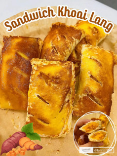 Sandwich Khoai Lang Nướng: Cách làm bánh mì sandwich nhân khoai lang thơm ngon, giòn vỏ