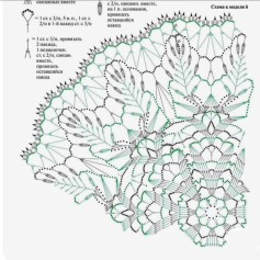 Сборник схем вязания крючком для создания узорных салфеток и мандал