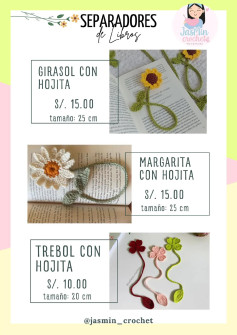 Separação de livros à mão com flores, corações e arco-íris