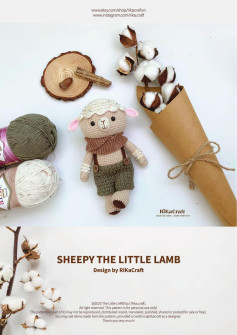 Sheepy The Little Lamb Crochet Amigurumi Pattern by RiKaCraft