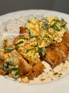 Simple and Delicious Chicken Nanban with Creamy Cucumber Sauce