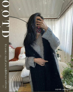 Simple Crochet Scarf Pattern Tutorial: Long Navy Blue Mohair Shawl with Fringe Design