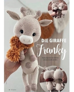 Схема амигуруми жираф Франки с шарфом, перевод МК на русский язык