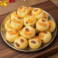 Soft & Delicious Rava Laddu Recipe with Cashews and Raisins - Easy Indian Sweet
