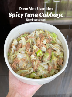 Spicy Tuna Cabbage - Dorm Meal Ulam Idea (10 mins recipe)
