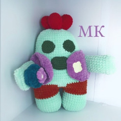 Spike Brawl Stars Amigurumi Crochet Pattern