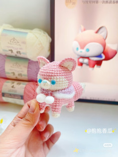 Spring Peach Fox Crochet Pattern Chart Tutorial