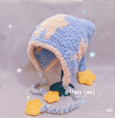 Star Earmuff Hat Crochet Pattern Chart