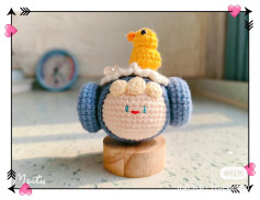 Summer Series Sauna Duck Amigurumi Crochet Pattern Chart