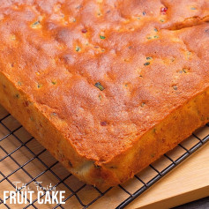 Super Moist Tutti Frutti Fruit Cake Recipe