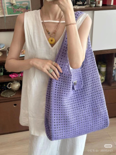 Super Practical Large Capacity Hobo Bag Crochet Pattern with Chart