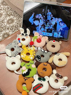 SVT Donut Crochet Pattern Tutorial - Full Chart for Amigurumi Keychains