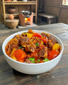 Thịt bò hầm cà chua khoai tây: Công thức nấu ăn ngon, ấm bụng cho ngày se lạnh