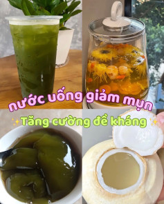 Tổng hợp các loại nước uống thanh mát, giải nhiệt và tốt cho sức khỏe như rau má, thạch găng, trà hoa cúc
