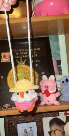 Tổng hợp chart móc túi rút hoa, thỏ cà rốt và gà đội mũ vàng