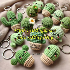 Tổng hợp chart móc xương rồng dễ thương