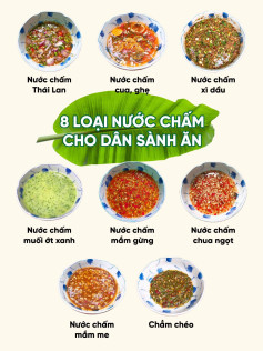 Tổng hợp công thức 8 loại nước chấm Việt Nam ngon tuyệt: Mắm gừng, Xì dầu, Thái Lan, Muối ớt xanh